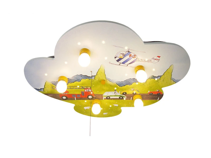 Niermann Coole LED Kinder Deckenleuchte Tolle Autos Zugschalter Für LED-Schlummerlicht 3 Niermann Coole LED Kinder Deckenleuchte Tolle Autos Zugschalter Für LED-Schlummerlicht