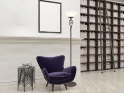 Trio Leuchten Deckenfluter RUSTICA Landhausstil Rostoptik Mit Glasschirm, Höhe 180cm -Bestes Beleuchtungs Geschäft deckenfluter rustica landhausstil rostoptik mit gl 4