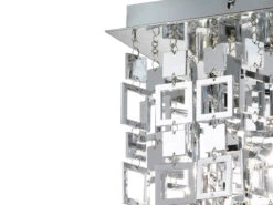 Reality Leuchten Deckenleuchte QUADRATO Eckig Mit Glamourösen Chrombehang 24x24cm -Bestes Beleuchtungs Geschäft deckenleuchte quadrato eckig mit glamouroesen chro 4