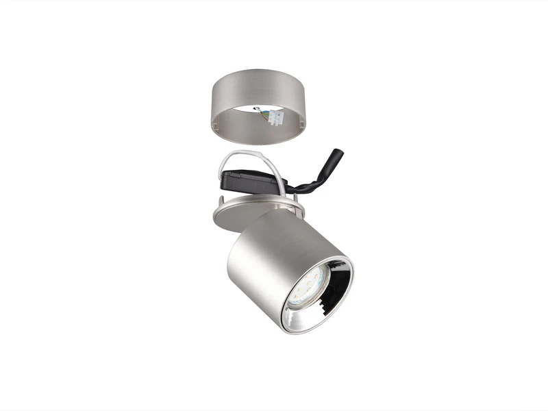 Trio Leuchten Deckenstrahler GUAYANA Silber 1 Spot Schwenkbar Ø 9cm 10 Trio Leuchten Deckenstrahler GUAYANA Silber 1 Spot Schwenkbar Ø 9cm – Bild 8