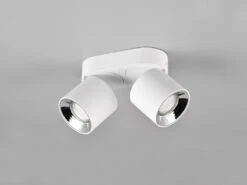 Trio Leuchten Deckenstrahler GUAYANA Weiß 2 Spots Schwenkbar Breite 18cm