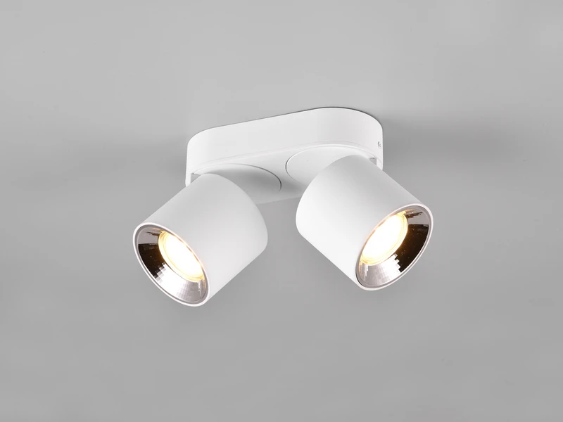 Trio Leuchten Deckenstrahler GUAYANA Weiß 2 Spots Schwenkbar Breite 18cm 6 Trio Leuchten Deckenstrahler GUAYANA Weiß 2 Spots Schwenkbar Breite 18cm – Bild 4