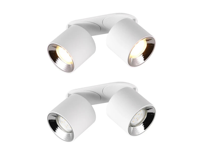 Trio Leuchten Deckenstrahler GUAYANA Weiß 2 Spots Schwenkbar Breite 18cm 7 Trio Leuchten Deckenstrahler GUAYANA Weiß 2 Spots Schwenkbar Breite 18cm – Bild 5