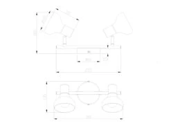 Reality Leuchten Deckenstrahler LATIKA Aus Metall In Weiß & Holzoptik, Breite 30cm -Bestes Beleuchtungs Geschäft deckenstrahler latika aus metall in weiss holzopti 3