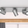 Trio Leuchten Deckenstrahler MARLEY Aus Nickel Mattem Metall Mit 3 Schwenkbaren GU10 Spots -Bestes Beleuchtungs Geschäft deckenstrahler marley aus nickel mattem metall mit