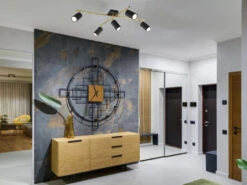 Trio Leuchten Deckenstrahler MARLEY In Schwarz-Gold 5-flammig Arm & Spots Schwenkbar -Bestes Beleuchtungs Geschäft deckenstrahler marley in schwarz gold 5 flammig ar 4