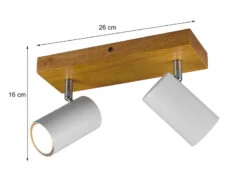 Trio Leuchten Deckenstrahler MARLEY Weiß Mit Holz 2-flammig Spots Schwenkbar 10 Trio Leuchten Deckenstrahler MARLEY Weiß Mit Holz 2-flammig Spots Schwenkbar -Bestes Beleuchtungs Geschäft deckenstrahler marley weiss mit holz 2 flammig spo 2