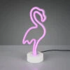 Reality Leuchten Deko LED Tischleuchte FLAMINGO Batterie- Oder USB Betrieben, Höhe 29cm -Bestes Beleuchtungs Geschäft deko led tischleuchte flamingo batterie oder usb b