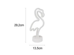 Reality Leuchten Deko LED Tischleuchte FLAMINGO Batterie- Oder USB Betrieben, Höhe 29cm -Bestes Beleuchtungs Geschäft deko led tischleuchte flamingo batterie oder usb b 3