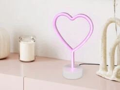 Reality Leuchten Deko LED Tischleuchte HEART Batterie- Oder USB Betrieben, Höhe 30cm -Bestes Beleuchtungs Geschäft deko led tischleuchte heart batterie oder usb betr 2