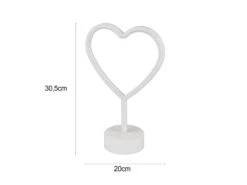 Reality Leuchten Deko LED Tischleuchte HEART Batterie- Oder USB Betrieben, Höhe 30cm -Bestes Beleuchtungs Geschäft deko led tischleuchte heart batterie oder usb betr 3