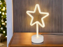 Reality Leuchten Deko LED Tischleuchte STAR Batterie- Oder USB Betrieben, Höhe 30cm