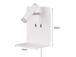 Trio Leuchten Design LED Wandleuchte ELEMENT In Weiß Matt Mit USB Ladebuchse Und Ablage 16 Trio Leuchten Design LED Wandleuchte ELEMENT In Weiß Matt Mit USB Ladebuchse Und Ablage -Bestes Beleuchtungs Geschäft design led wandleuchte element in weiss matt mit u 3