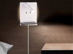 Trio Leuchten Design LED Wandleuchte ELEMENT In Weiß Matt Mit USB Ladebuchse Und Ablage 17 Trio Leuchten Design LED Wandleuchte ELEMENT In Weiß Matt Mit USB Ladebuchse Und Ablage -Bestes Beleuchtungs Geschäft design led wandleuchte element in weiss matt mit u 4