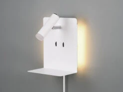 Trio Leuchten Design LED Wandleuchte ELEMENT In Weiß Matt Mit USB Ladebuchse Und Ablage 18 Trio Leuchten Design LED Wandleuchte ELEMENT In Weiß Matt Mit USB Ladebuchse Und Ablage -Bestes Beleuchtungs Geschäft design led wandleuchte element in weiss matt mit u 5