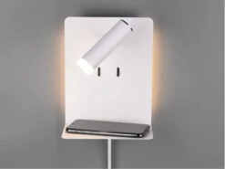 Trio Leuchten Design LED Wandleuchte ELEMENT In Weiß Matt Mit USB Ladebuchse Und Ablage 20 Trio Leuchten Design LED Wandleuchte ELEMENT In Weiß Matt Mit USB Ladebuchse Und Ablage -Bestes Beleuchtungs Geschäft design led wandleuchte element in weiss matt mit u 7