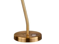 Trio Leuchten Flexible LED Schreibtischleuchte CURTIS Altmessing, 4-Stufen Dimmer -Bestes Beleuchtungs Geschäft detailbild leuchtenfuss 1