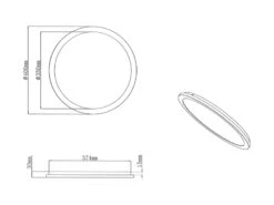 Reality Leuchten Dimmbare LED Deckenleuchte CAMILLUS Flache Badezimmerlampe Rund Ø40cm Weiß IP44 -Bestes Beleuchtungs Geschäft dimmbare led deckenleuchte camillus flache badezim 12