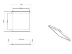 Reality Leuchten Dimmbare LED Deckenleuchte CAMILLUS Flache Badezimmerlampe 17x17cm Schwarz IP44 -Bestes Beleuchtungs Geschäft dimmbare led deckenleuchte camillus flache badezim 33