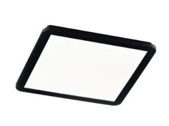 Reality Leuchten Dimmbare LED Deckenleuchte CAMILLUS Flache Badezimmerlampe 40x40cm Schwarz IP44 -Bestes Beleuchtungs Geschäft dimmbare led deckenleuchte camillus flache badezim 37