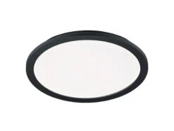 Reality Leuchten Dimmbare LED Deckenleuchte CAMILLUS Flache Badezimmerlampe Ø40cm Schwarz IP44 -Bestes Beleuchtungs Geschäft dimmbare led deckenleuchte camillus flache badezim 49