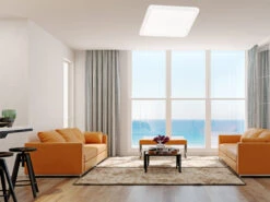 Reality Leuchten Dimmbare LED Deckenleuchte CAMILLUS Flache Badezimmerlampe 30x30cm Weiß IP44 -Bestes Beleuchtungs Geschäft dimmbare led deckenleuchte camillus flache badezim 5