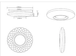 Reality Leuchten Dimmbare LED Deckenleuchte MAGNOLIA Ø39cm Mit Fernbedienung Nachtlicht Funktion -Bestes Beleuchtungs Geschäft dimmbare led deckenleuchte magnolia 39cm mit fernb 6