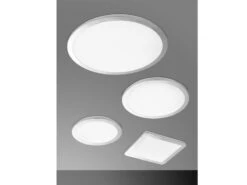 Fischer & Honsel Dimmbare LED Deckenleuchten Im 2er SET, Ø 40cm, IP44, Nickel Matt -Bestes Beleuchtungs Geschäft dimmbare led deckenleuchten im 2er set 40cm ip44 n 4