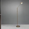 Trio Leuchten Dimmbare LED Stehleuchte FRANKLIN Schwenkbar, Höhe 133cm, Altmessing 2 Trio Leuchten Dimmbare LED Stehleuchte FRANKLIN Schwenkbar, Höhe 133cm, Altmessing -Bestes Beleuchtungs Geschäft dimmbare led stehleuchte franklin schwenkbar hoehe