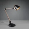 Trio Leuchten Dimmbare NADAL Schreibtischlampe Klemmbar - Leselampe Wand Mit Gelenkarm Schwarz -Bestes Beleuchtungs Geschäft dimmbare nadal schreibtischlampe klemmbar leselamp