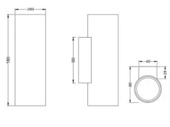 MeineWunschleuchte Dimmbare Up & Down Innenwandleuchte Aus Silber Mattem Metall Mit 2 LEDs -Bestes Beleuchtungs Geschäft dimmbare up down innenwandleuchte aus silber matte 4