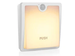 Smartwares Dimmbares LED Nachtlicht Im 2er Set Bewegungs- & Dämmerungssensor - Aufladbar -Bestes Beleuchtungs Geschäft dimmbares led nachtlicht im 2er set bewegungs daem 2