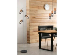 Trio Leuchten Dreiflammige TOSH Stehlampe Mit Schwenkbaren Metallgeflecht Spots Schwarz & Holz 19 Trio Leuchten Dreiflammige TOSH Stehlampe Mit Schwenkbaren Metallgeflecht Spots Schwarz & Holz -Bestes Beleuchtungs Geschäft dreiflammige tosh stehlampe mit schwenkbaren metal 7