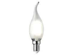Wofi E14 Filament LED - 3 Watt, 320 Lumen, Warmweiß, Ø 3,5cm- Extern Dimmbar, Weiß