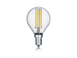 Trio Leuchten E14 Filament LED, 4,5 Watt, 470 Lumen, Warmweiß, Ø4,5cm, 3 Stufen Dimmer