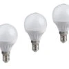 Trio Leuchten E14 LED 3 Stk. - 5 Watt, 400 Lumen, 3000 Kelvin Warmweiß, Ø4,5cm - Nicht Dimmbar -Bestes Beleuchtungs Geschäft e14 led 3 stk 5 watt 400 lumen 3000 kelvin warmwei