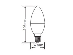 Trio Leuchten E14 LED, 4 Watt, 320 Lumen, 3000 Kelvin Warmweiß, Ø3,7cm- Nicht Dimmbar -Bestes Beleuchtungs Geschäft e14 led 4 watt 320 lumen 3000 kelvin warmweiss 37c 1