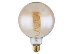 Globo E27 Filament LED - 4 Watt, 200 Lumen, Warmweiß, Ø12,5cm - Extern Dimmbar -Bestes Beleuchtungs Geschäft e27 filament led 4 watt 200 lumen warmweiss 125cm 1 3