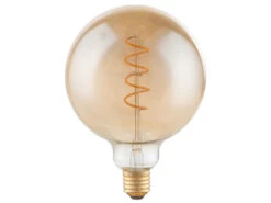 Globo E27 Filament LED - 4 Watt, 200 Lumen, Warmweiß, Ø12,5cm - Extern Dimmbar -Bestes Beleuchtungs Geschäft e27 filament led 4 watt 200 lumen warmweiss 125cm 1 4