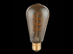 Globo E27 Filament LED - 4 Watt, 200 Lumen, Warmweiß, Ø6,4cm - Extern Dimmbar -Bestes Beleuchtungs Geschäft e27 filament led 4 watt 200 lumen warmweiss 64cm e 4