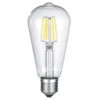 Trio Leuchten E27 Filament LED - 6 Watt, 600 Lumen, Warmweiß, Ø6,4cm - Nicht Dimmbar