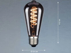 FHL Easy E27 Filament LED Deko Leuchtmittel Tropfen Rauchfarben - 4 Watt, 60 Lumen 8 FHL Easy E27 Filament LED Deko Leuchtmittel Tropfen Rauchfarben - 4 Watt, 60 Lumen -Bestes Beleuchtungs Geschäft e27 filament led deko leuchtmittel tropfen rauchfa 2