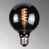 FHL Easy E27 Filament LED Globe Ø12,5cm Deko Glühlampe Rauchfarben 4 Watt, 60 Lumen -Bestes Beleuchtungs Geschäft e27 filament led globe 125cm deko gluehlampe rauch