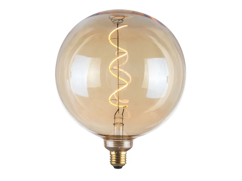 FHL Easy E27 Filament LED Globe Ø20cm Bernstein - 4 Watt, 220 Lumen - Deko Glühlampe 4 FHL Easy E27 Filament LED Globe Ø20cm Bernstein - 4 Watt, 220 Lumen - Deko Glühlampe – Bild 2