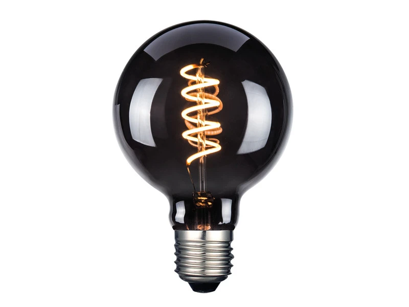 FHL Easy E27 Filament LED Globe Ø9,5cm Deko Glühlampe Rauchfarben 4 Watt, 60 Lumen 4 FHL Easy E27 Filament LED Globe Ø9,5cm Deko Glühlampe Rauchfarben 4 Watt, 60 Lumen – Bild 2