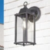 Trio Leuchten Eckige Außenwandleuchte Laterne OLONA In Anthrazit - Fassadenbeleuchtung