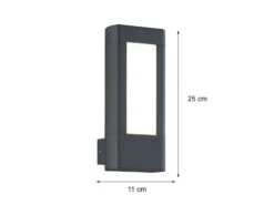 Trio Leuchten Eckige Außenwandleuchten Im 2er SET Aus Aluminium In Anthrazit, IP54 -Bestes Beleuchtungs Geschäft eckige aussenwandleuchten im 2er set aus aluminium 3