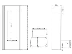 Trio Leuchten Eckige Außenwandleuchten Im 2er SET Aus Aluminium In Anthrazit, IP54 -Bestes Beleuchtungs Geschäft eckige aussenwandleuchten im 2er set aus aluminium 5
