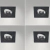 Trio Leuchten Eckige Einbaustrahler Decke Im 4er Set Schwenkbar Schwarz Matt GU10 -Bestes Beleuchtungs Geschäft eckige einbaustrahler decke im 4er set schwenkbar 1 12
