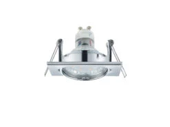 Trio Leuchten Eckige Einbaustrahler Decke JURA 3er Set Schwenkbar Silber Chrom GU10 -Bestes Beleuchtungs Geschäft eckige einbaustrahler decke jura 3er set schwenkba 4